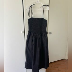 Astr the Label smocked poplin midi dress